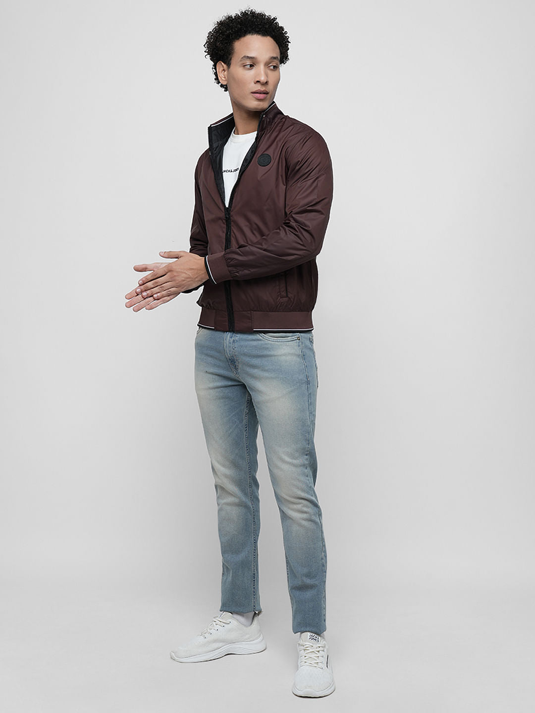 PRODUKT by JACK&JONES Dark Purple Zip-Up Polyfill Jacket