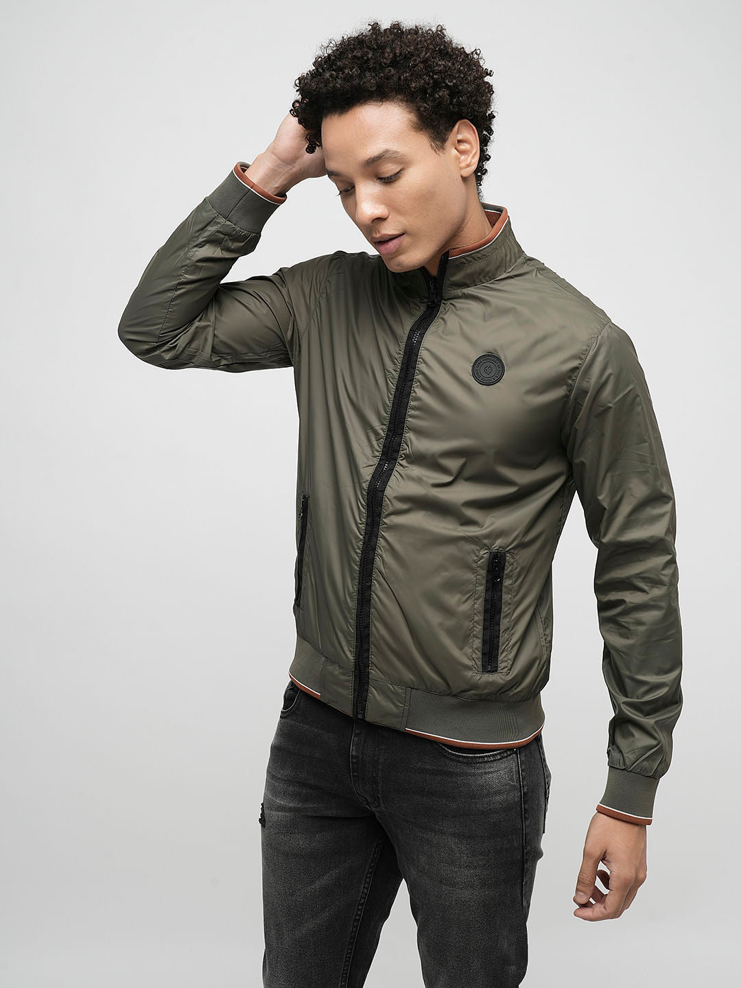 PRODUKT by JACK&JONES Green Reversible Zip-Up Jacket