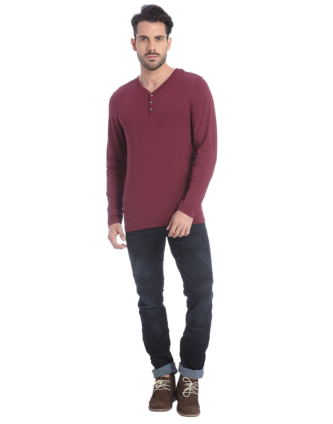Solid Casual T-Shirt