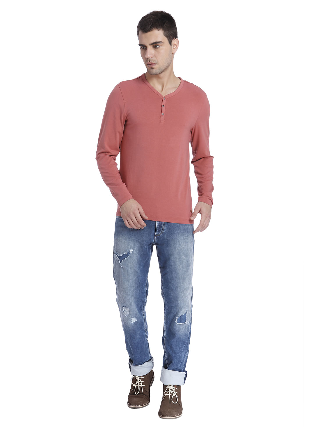 Solid Casual T-Shirt