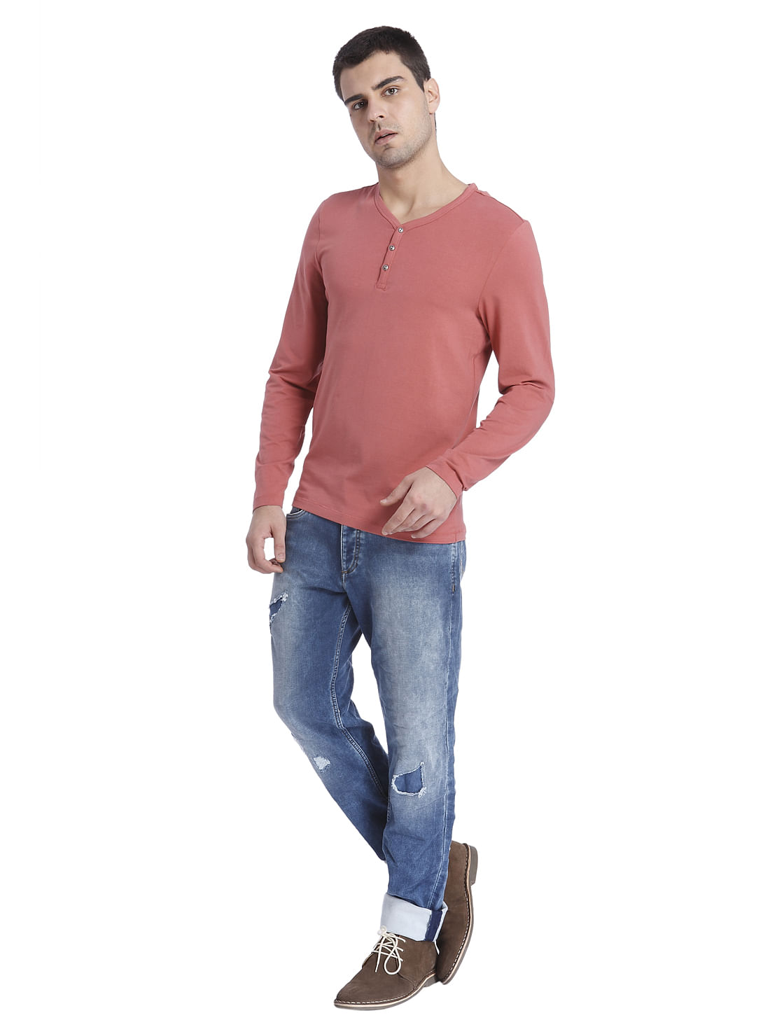 Solid Casual T-Shirt