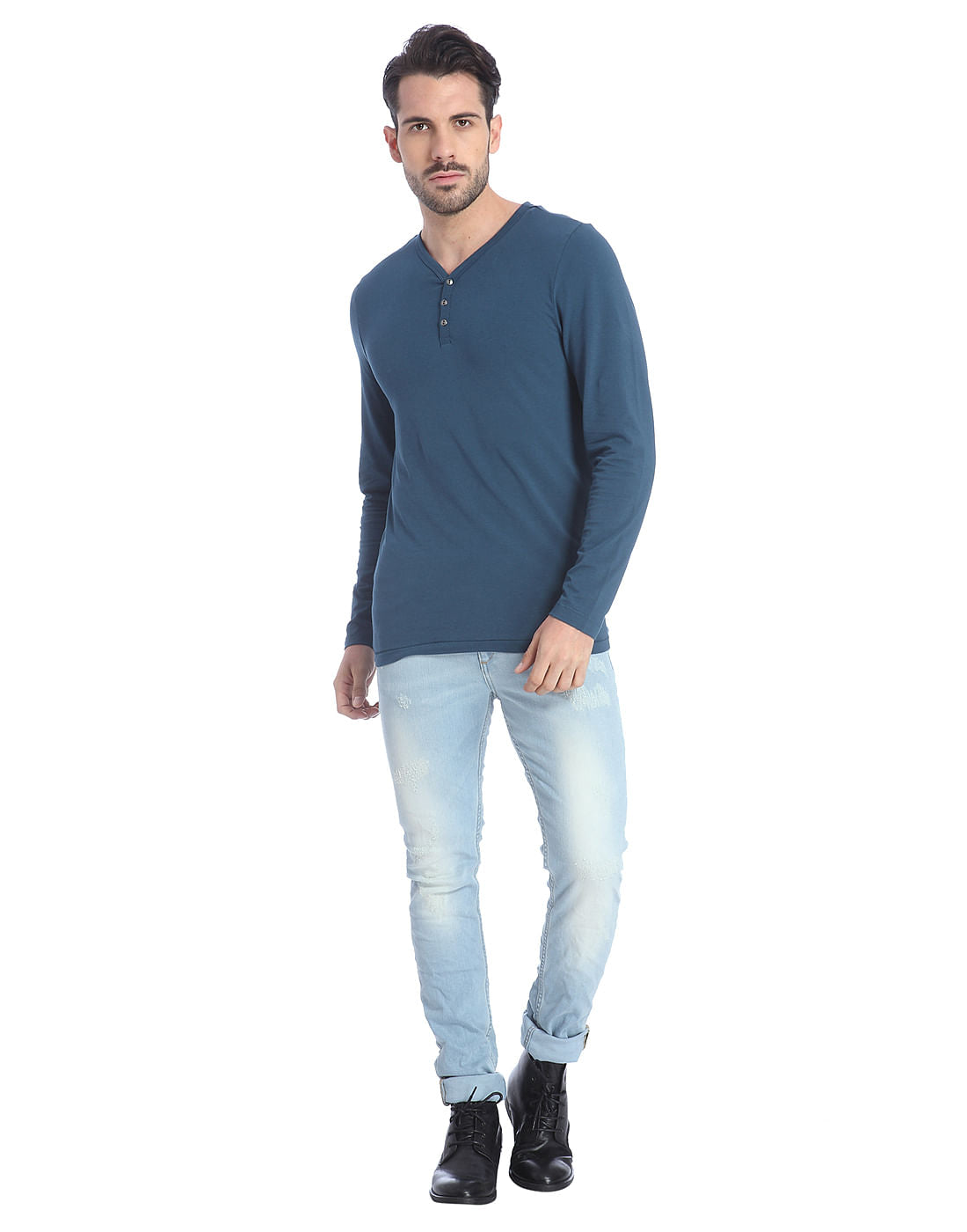 Solid Casual T-Shirt