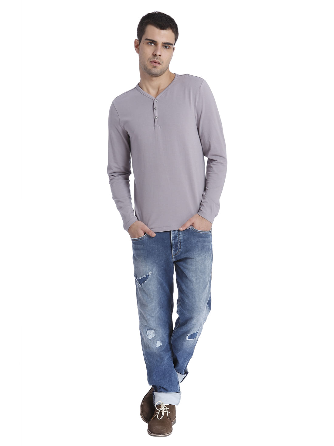 Solid Casual T-Shirt