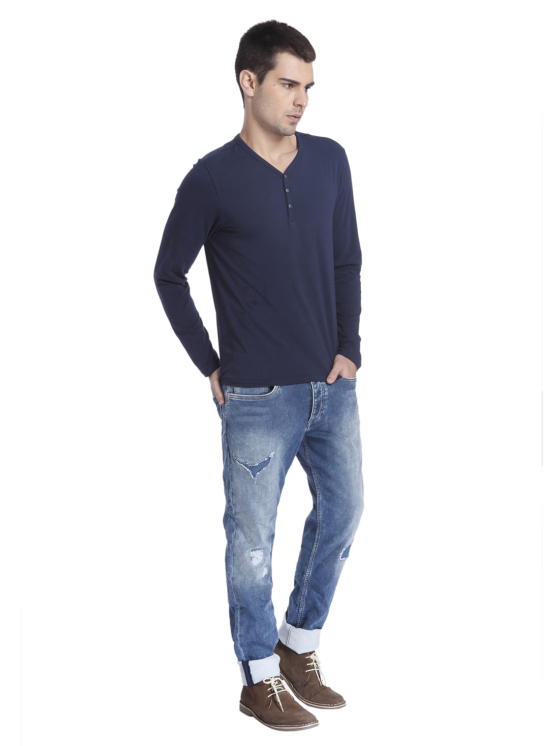 Solid Casual T-Shirt