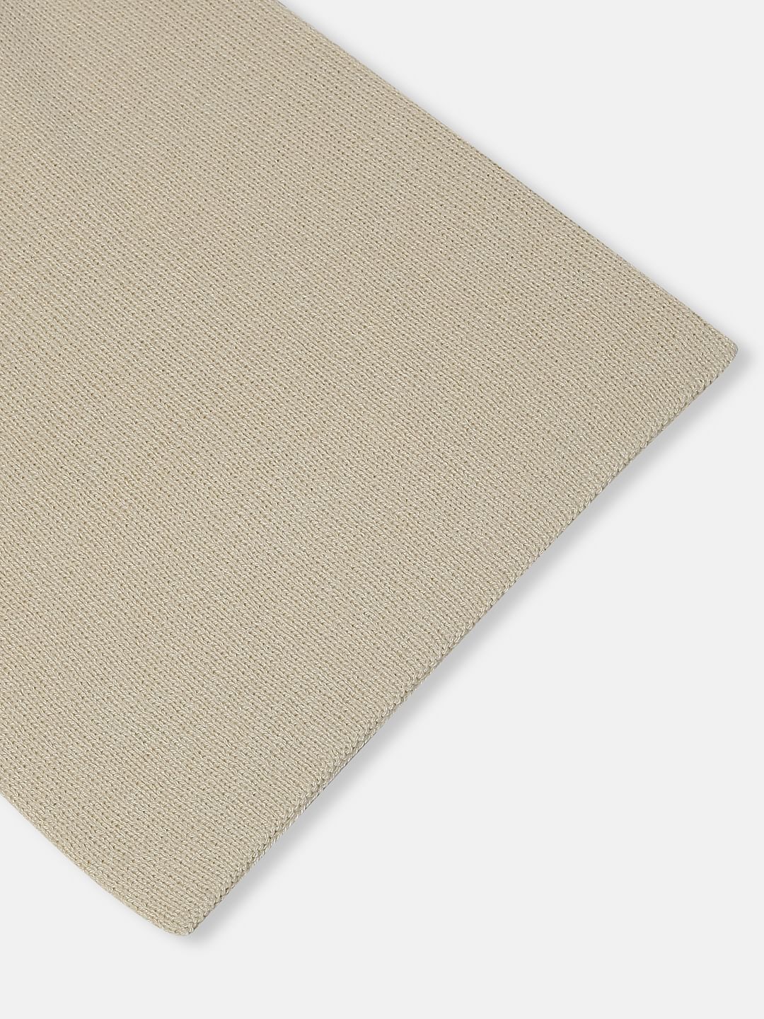 Beige Knit Scarf