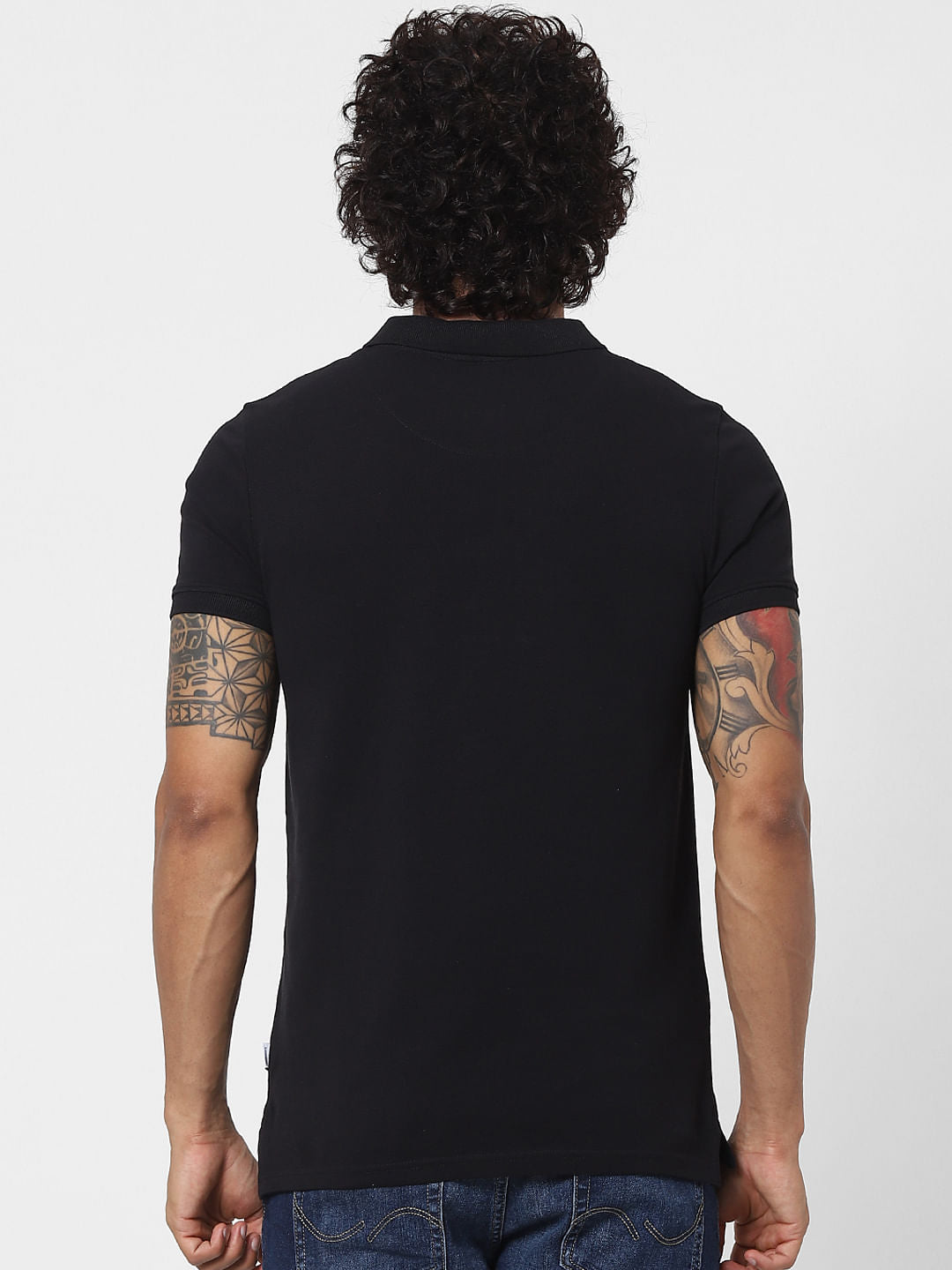 Black Polo Neck T-shirt