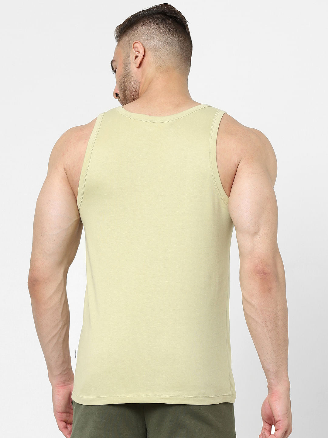 Green Logo Print Vest