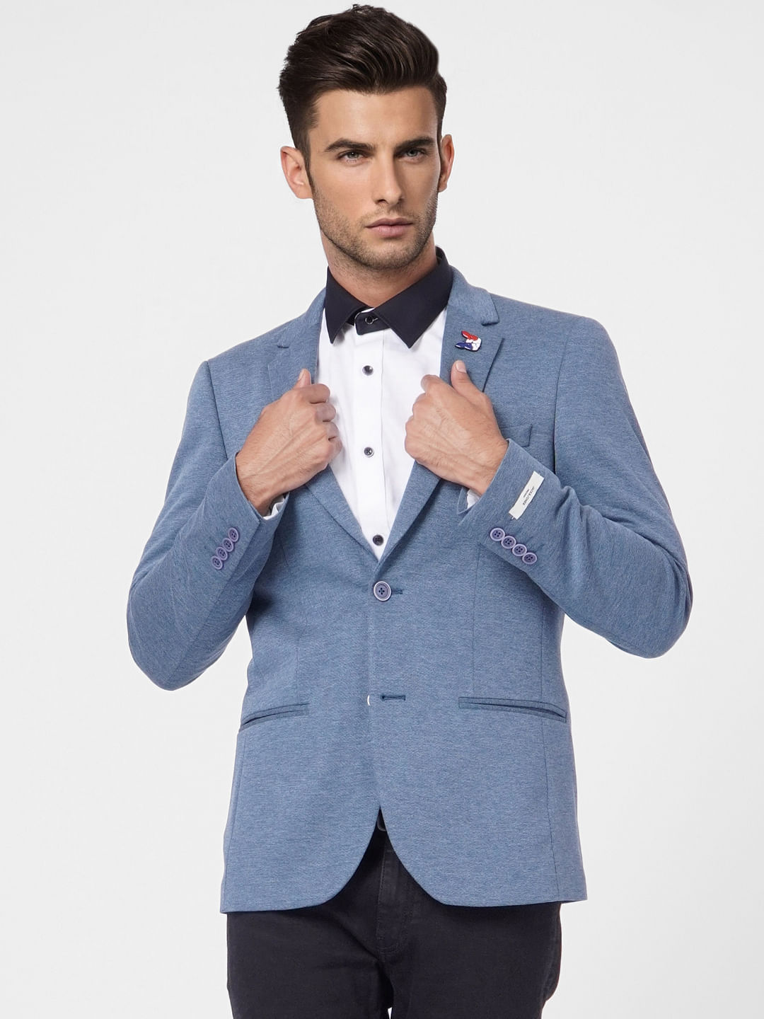 Blue Double Button Blazer
