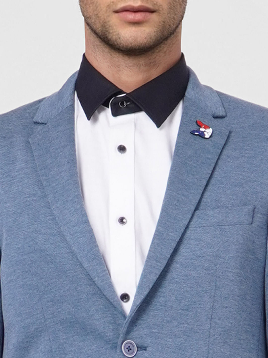 Blue Double Button Blazer