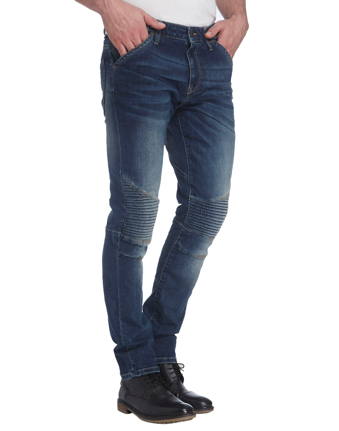 Blue Low Rise Tim Slim Fit Jeans