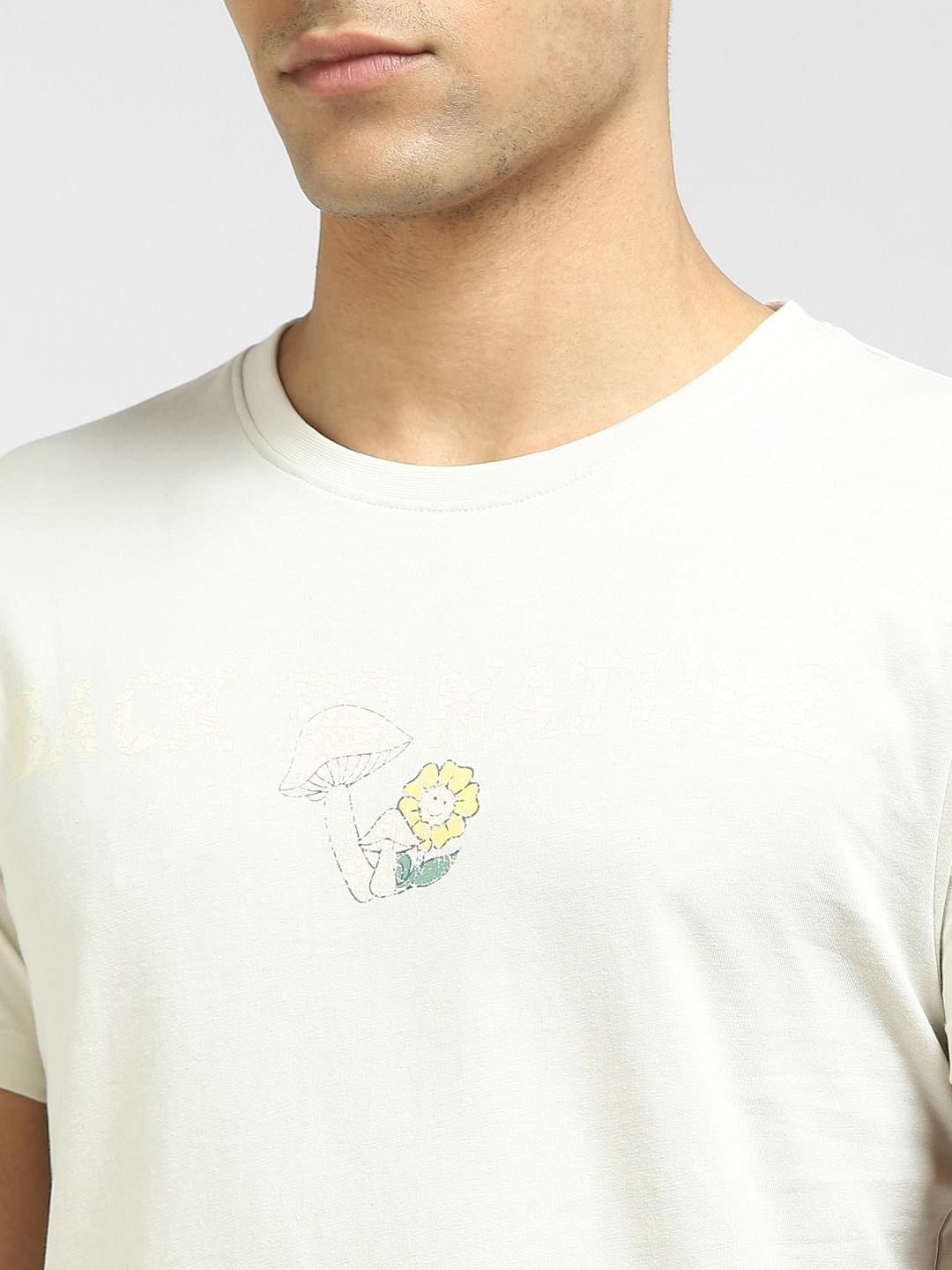 Off-White Graphic Print Crew Neck T-shirt