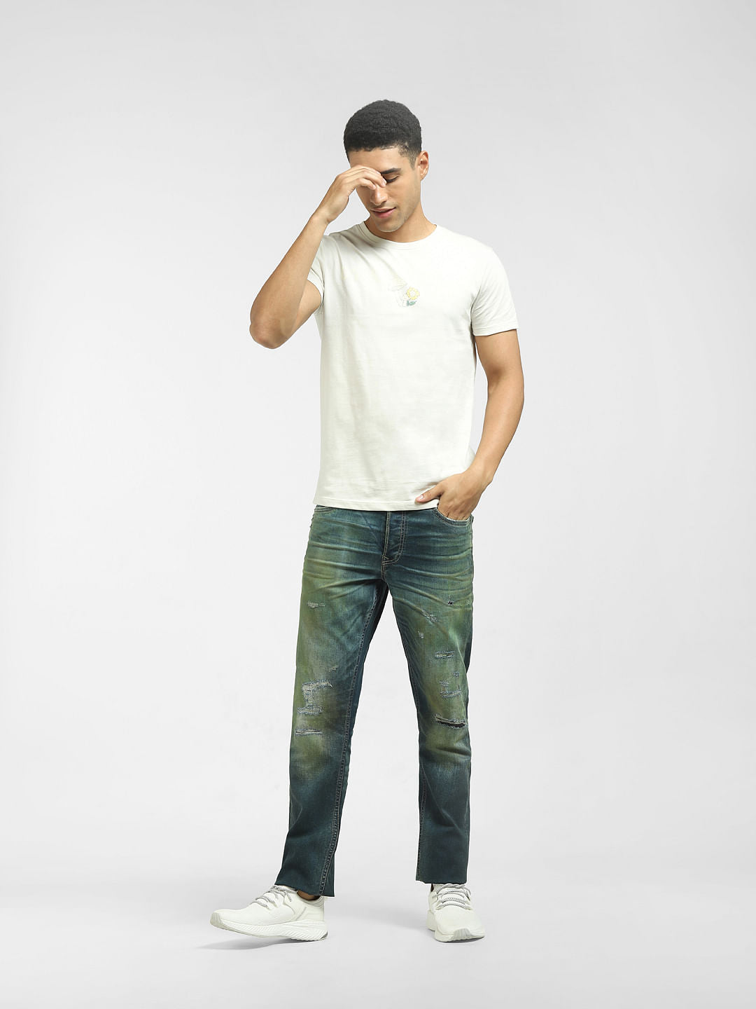 Off-White Graphic Print Crew Neck T-shirt