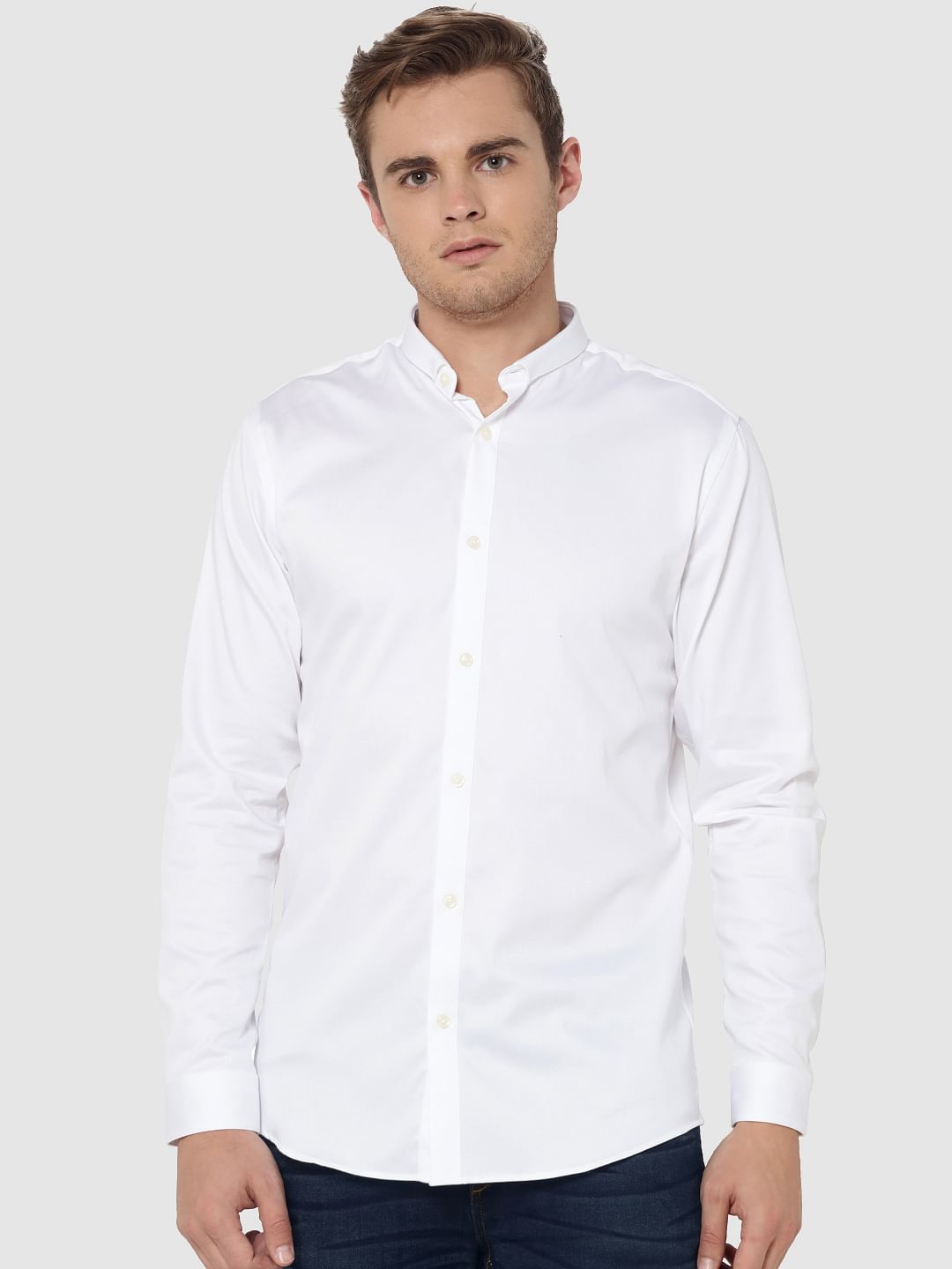 White Full Sleeves Shirt