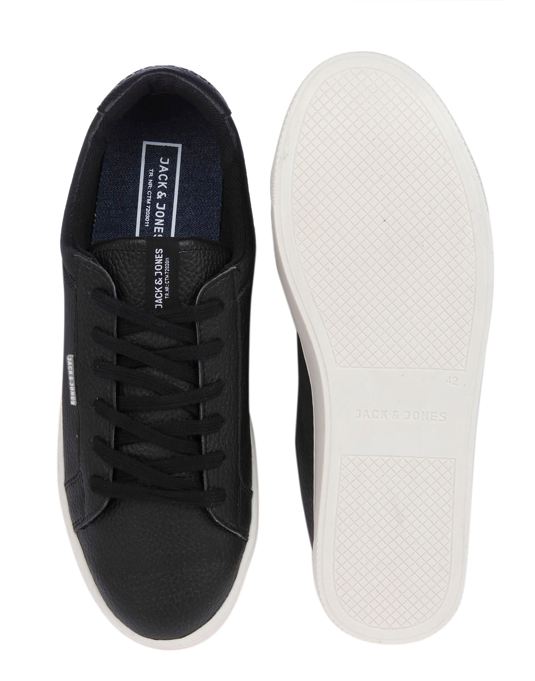 Black PU Sneakers