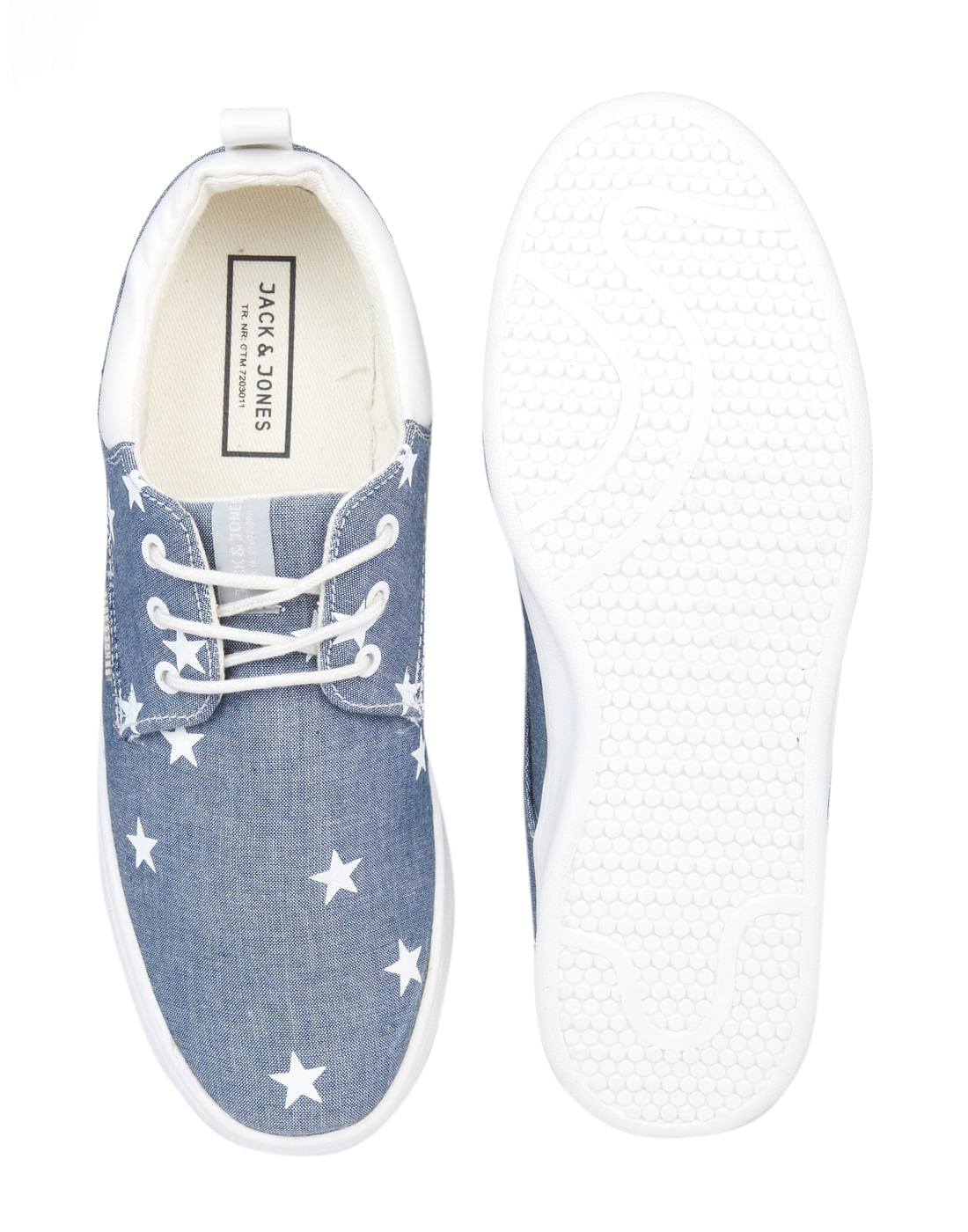 Blue Star Print Sneakers