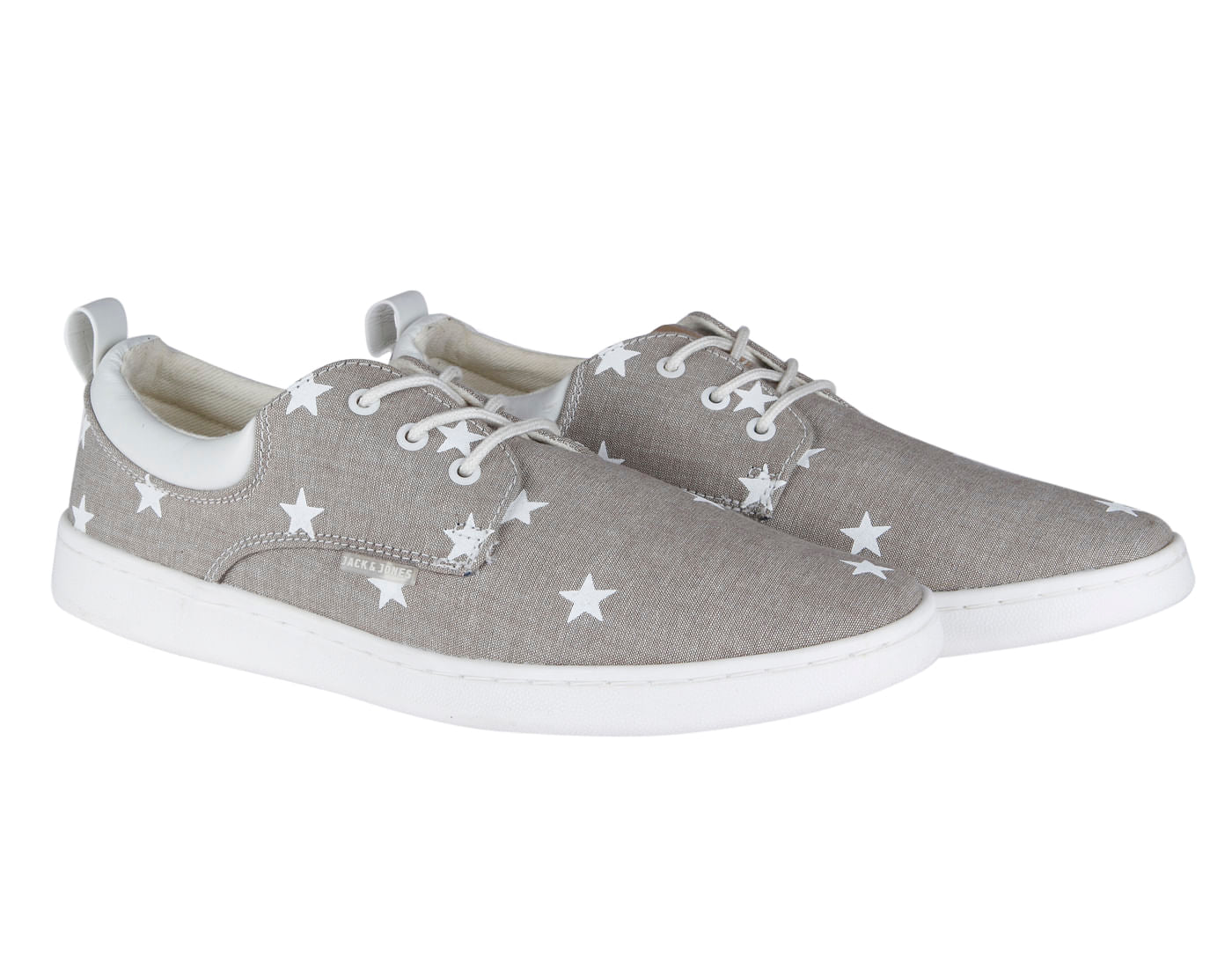 Grey Star Print Sneakers