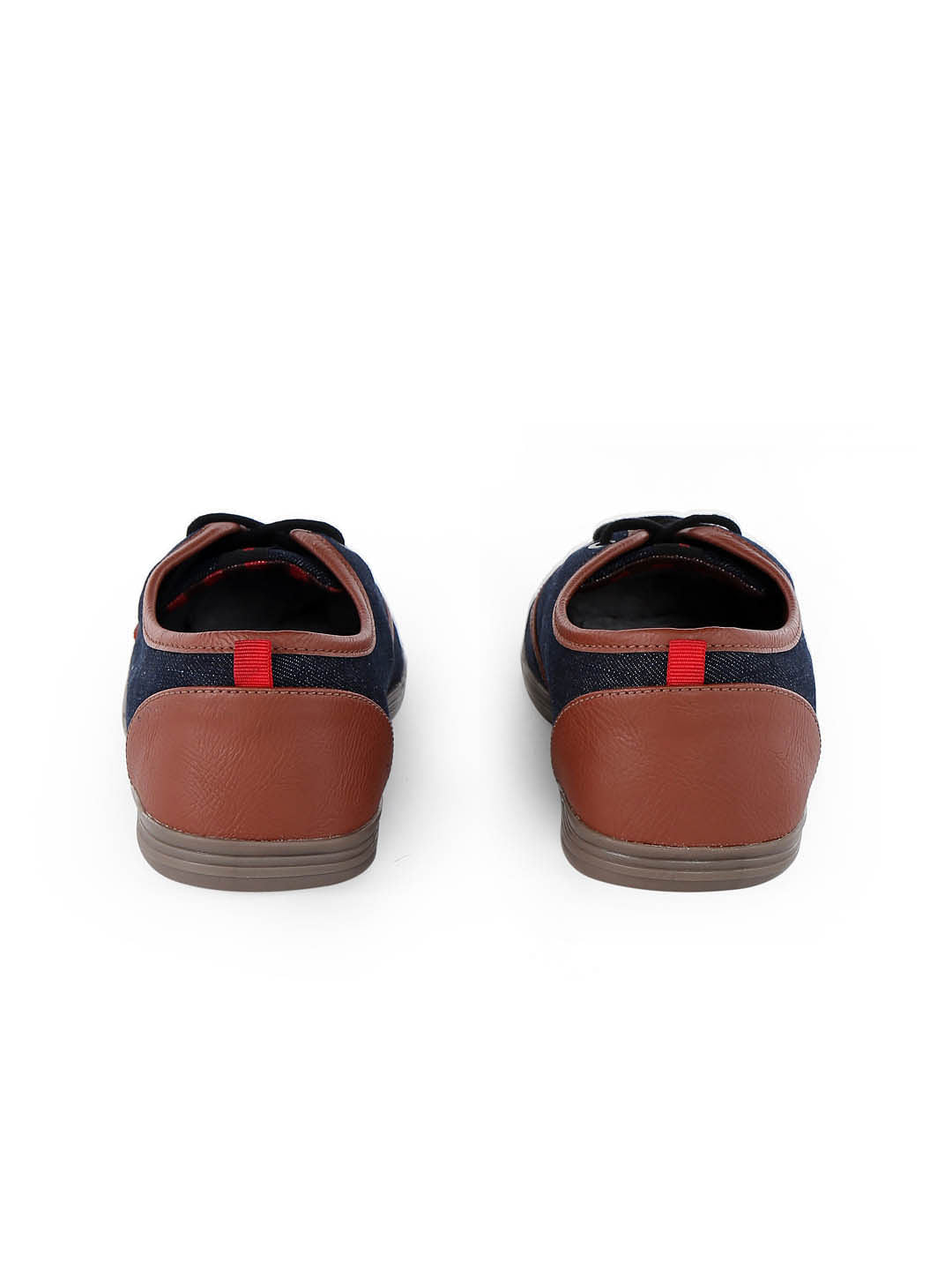 Blue Denim Canvas Lace Up Sneakers