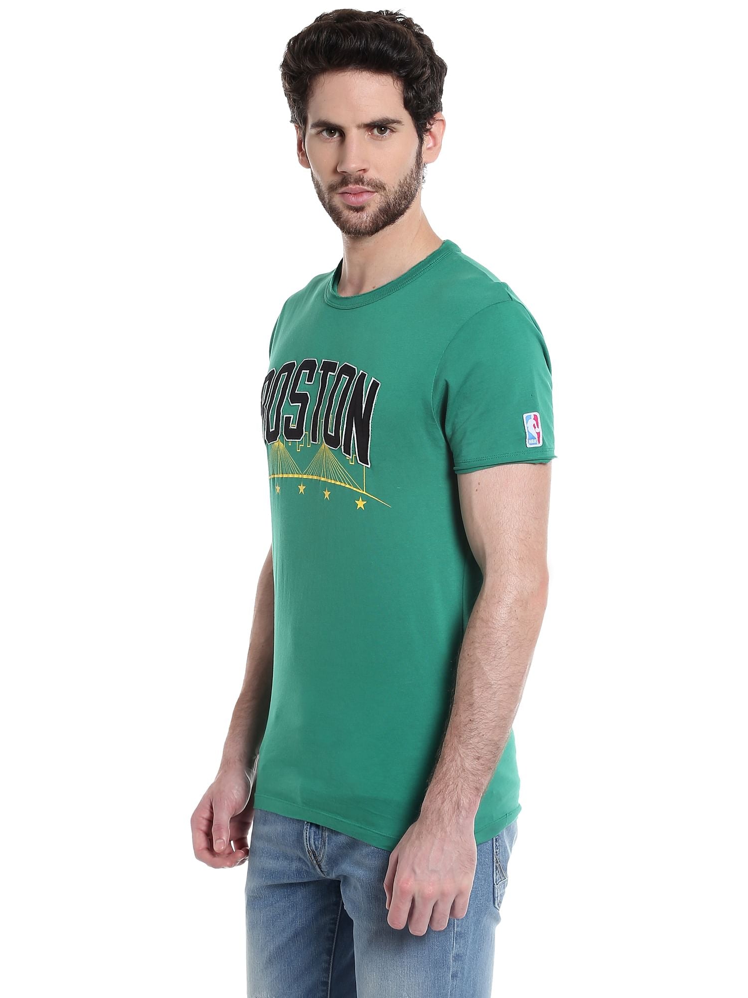 Boston Celtics Green Crew Neck Nba T-Shirt