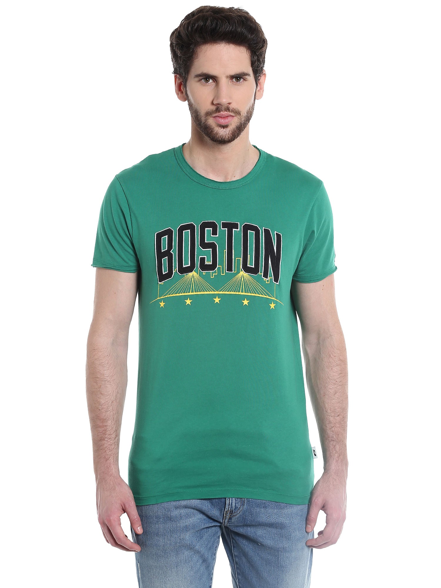 Boston Celtics Green Crew Neck Nba T-Shirt