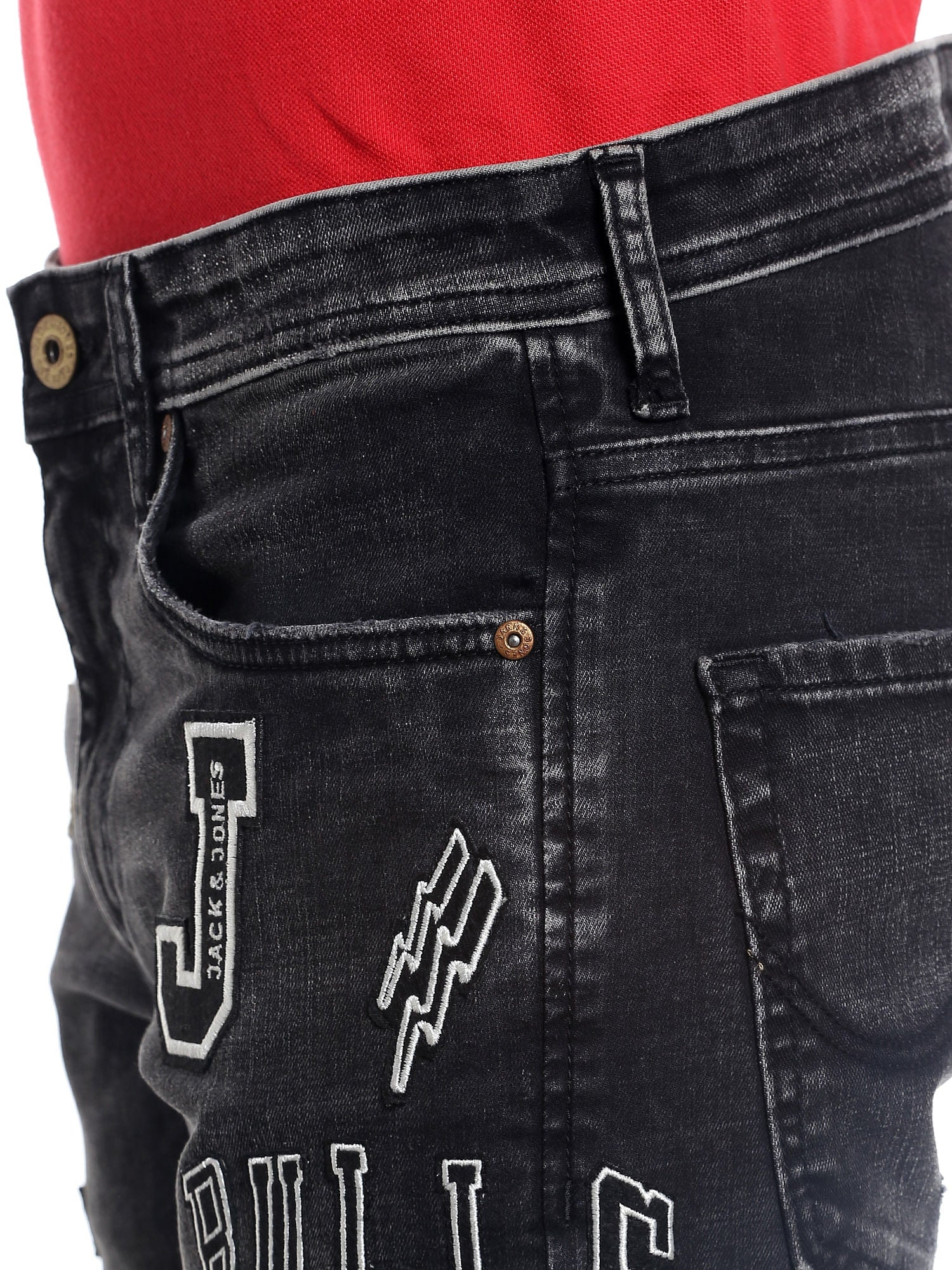 Chicago Bulls Black Slim Fit Jeans Nba