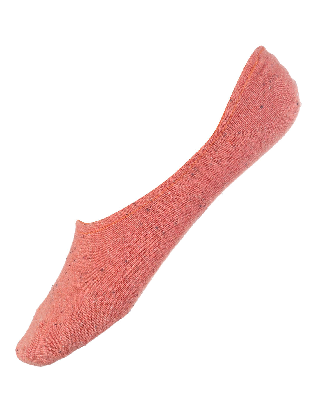 Orange No Show Socks