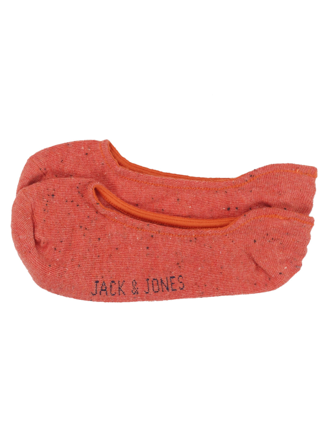 Orange No Show Socks