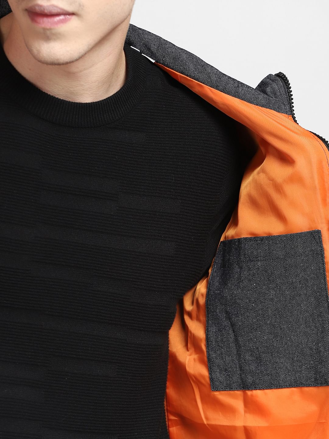 Dark Grey High Neck Jacket