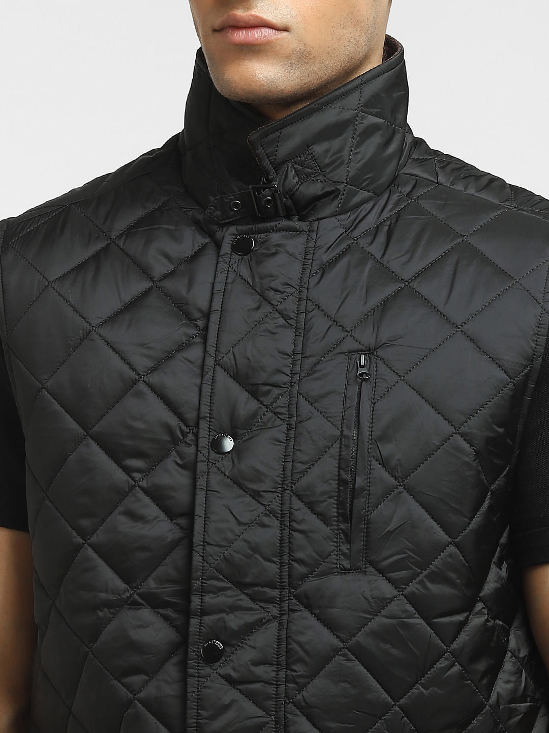 Black High-Neck Puffer Jacket