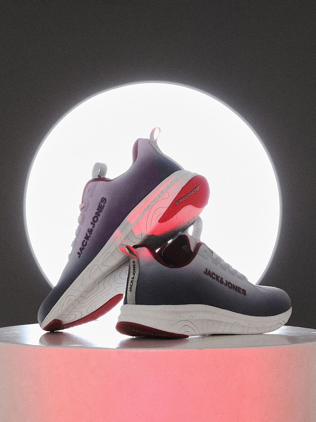 Grey Ombre Knit Sneakers