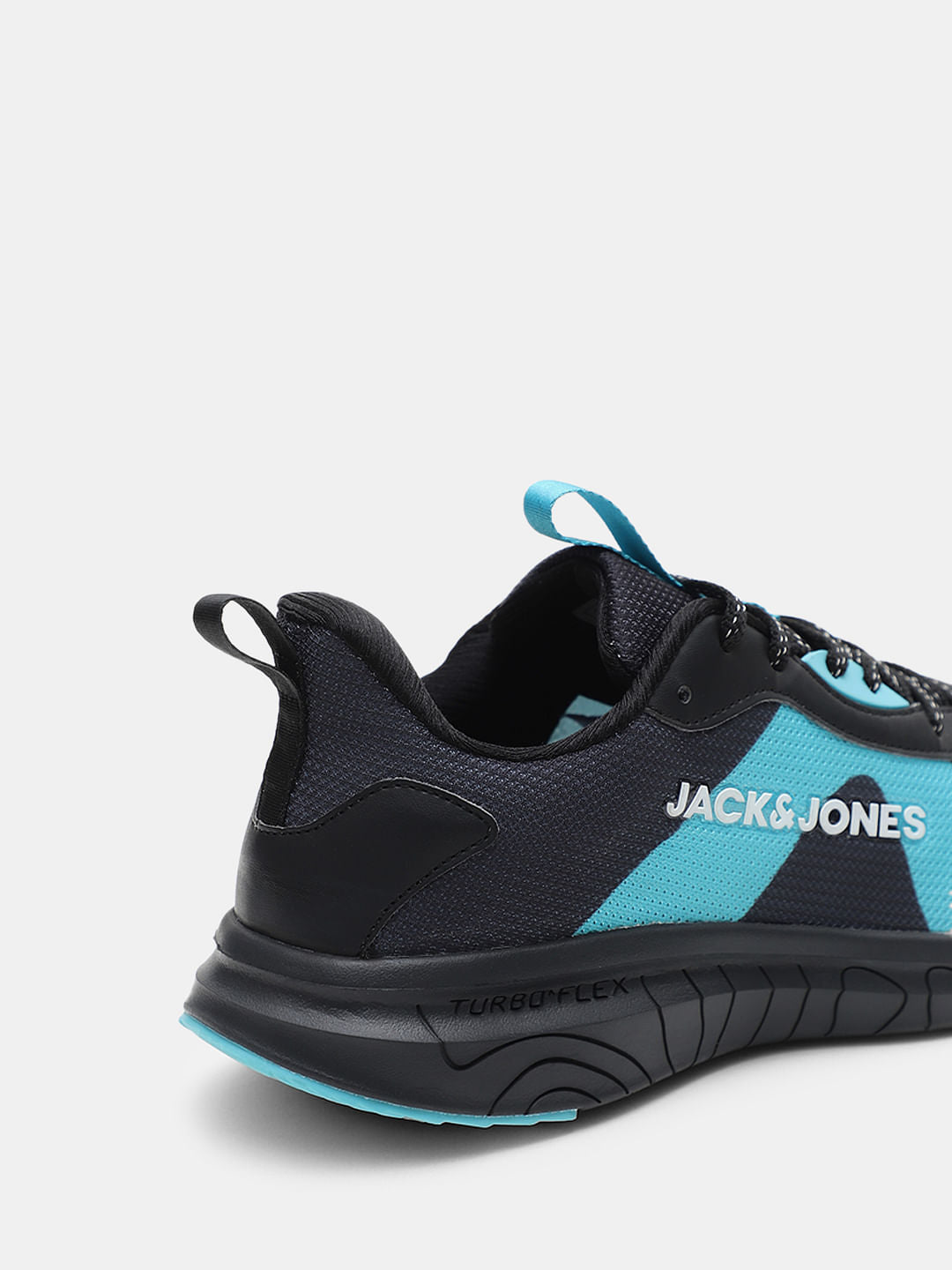 Black Colourblocked Knit Sneakers