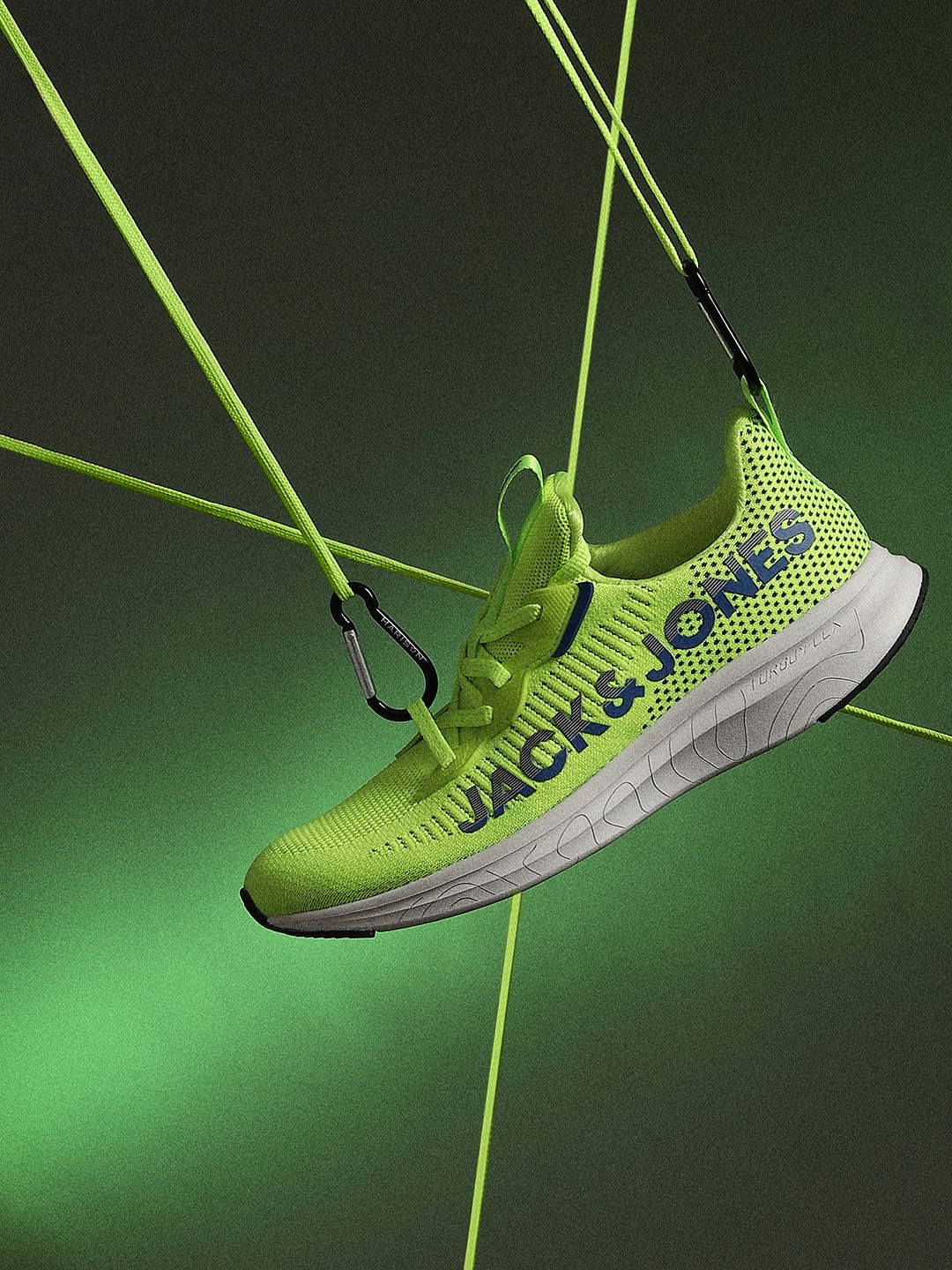 Light Green Abstract Print Sneakers