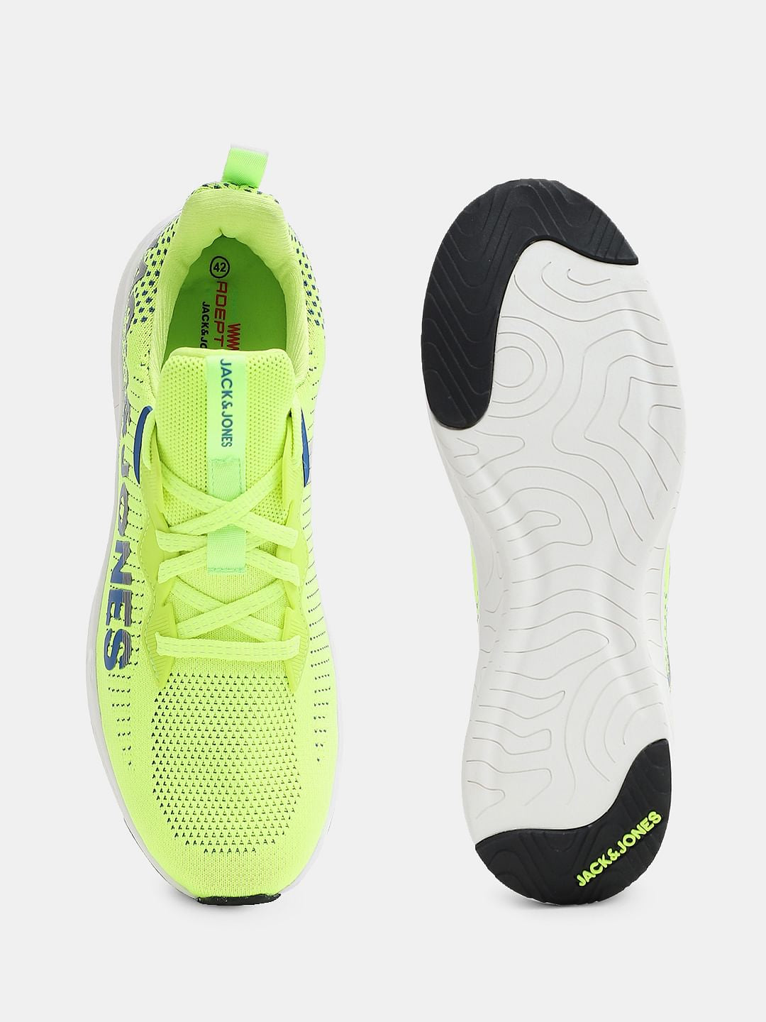 Light Green Abstract Print Sneakers