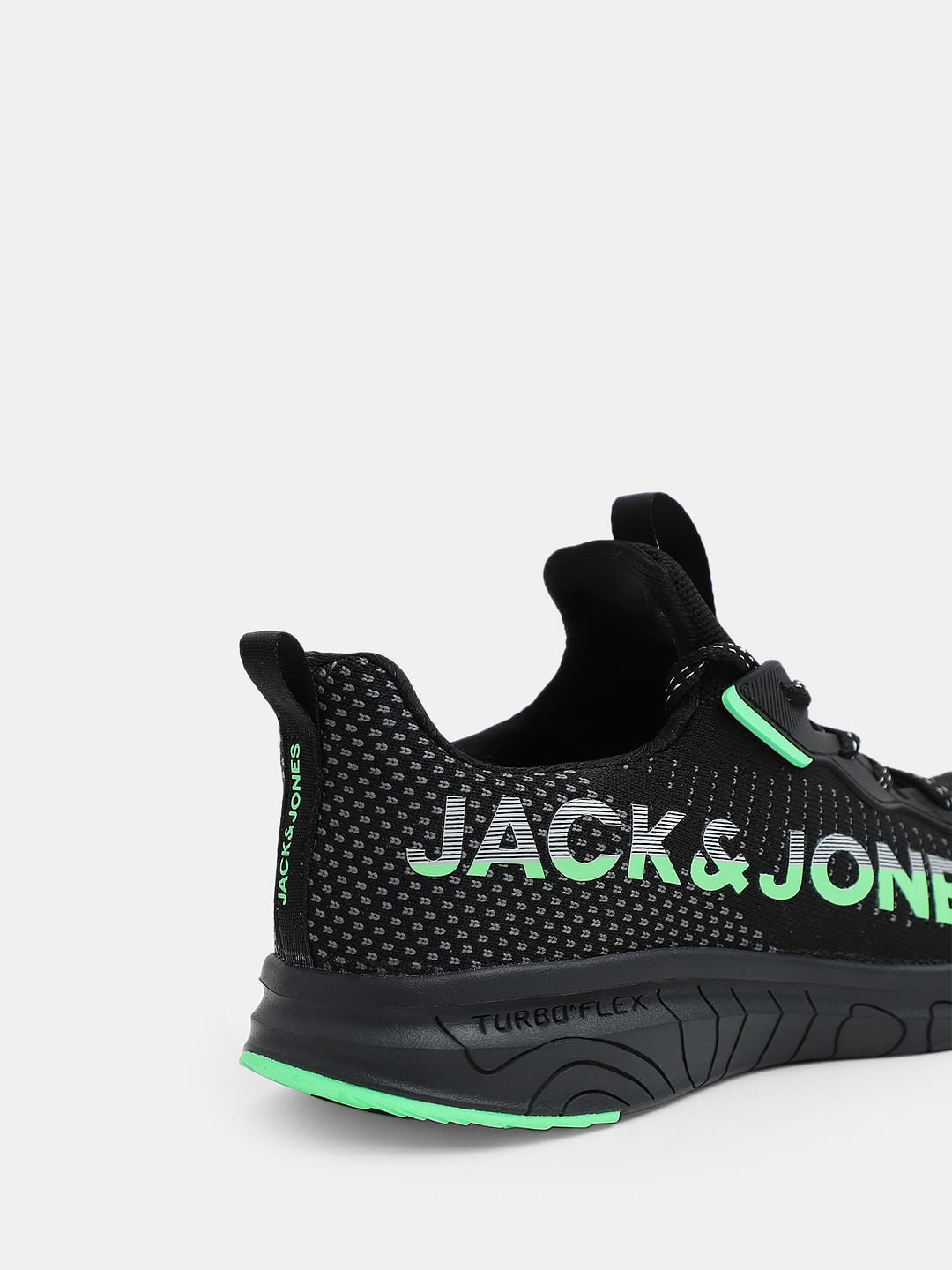 Black Abstract Print Sneakers