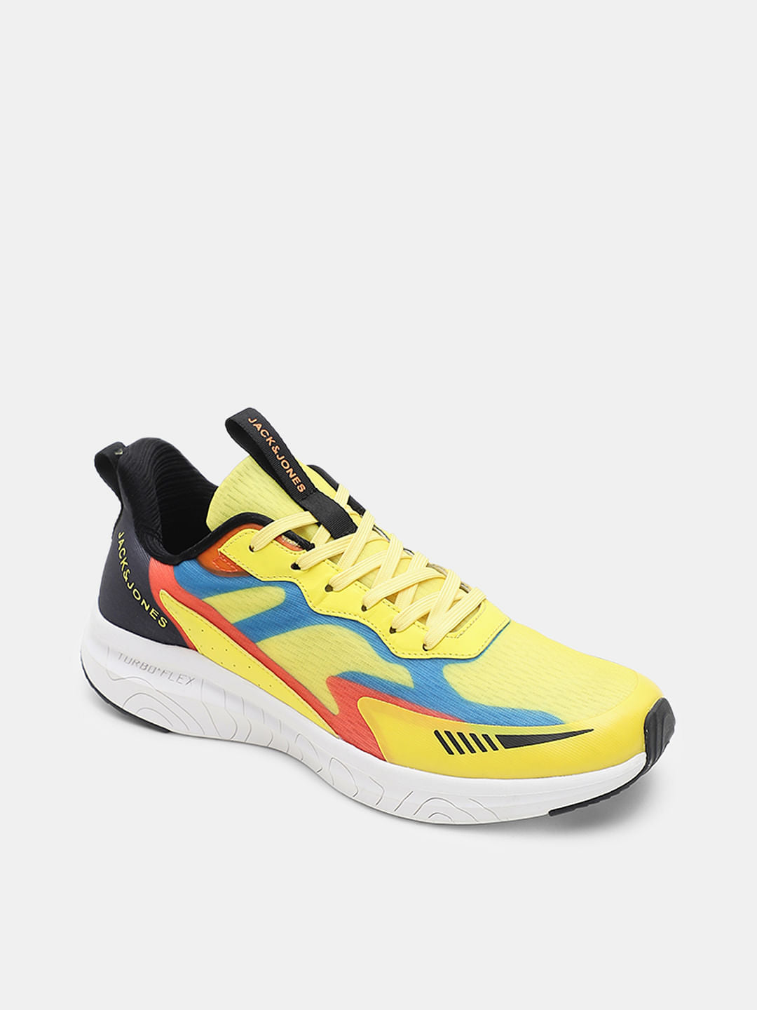 Yellow Colourblocked Sneakers
