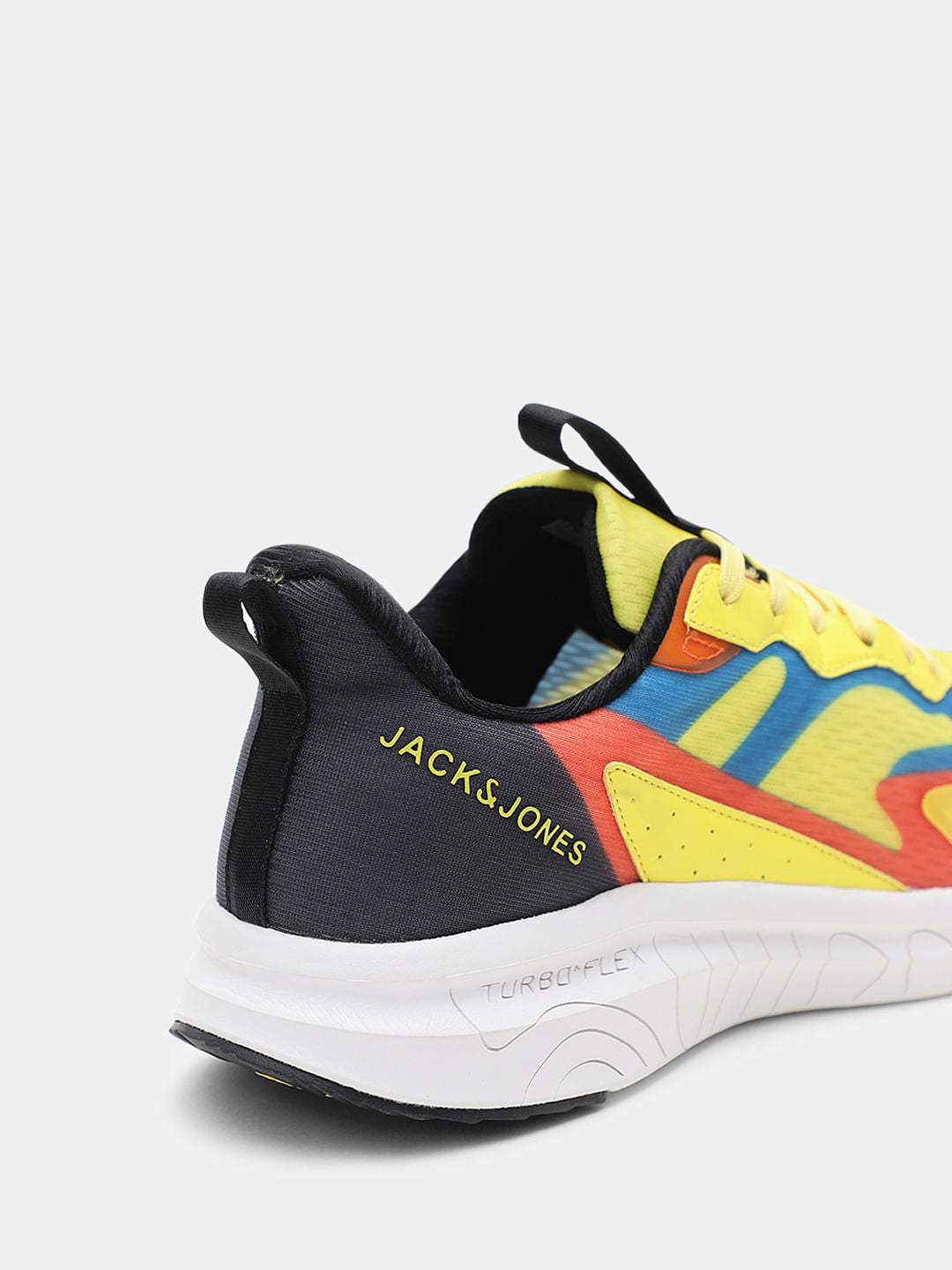 Yellow Colourblocked Sneakers