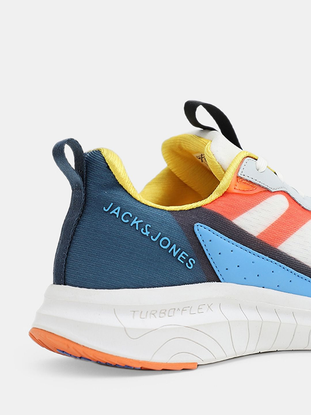 White Colourblocked Sneakers