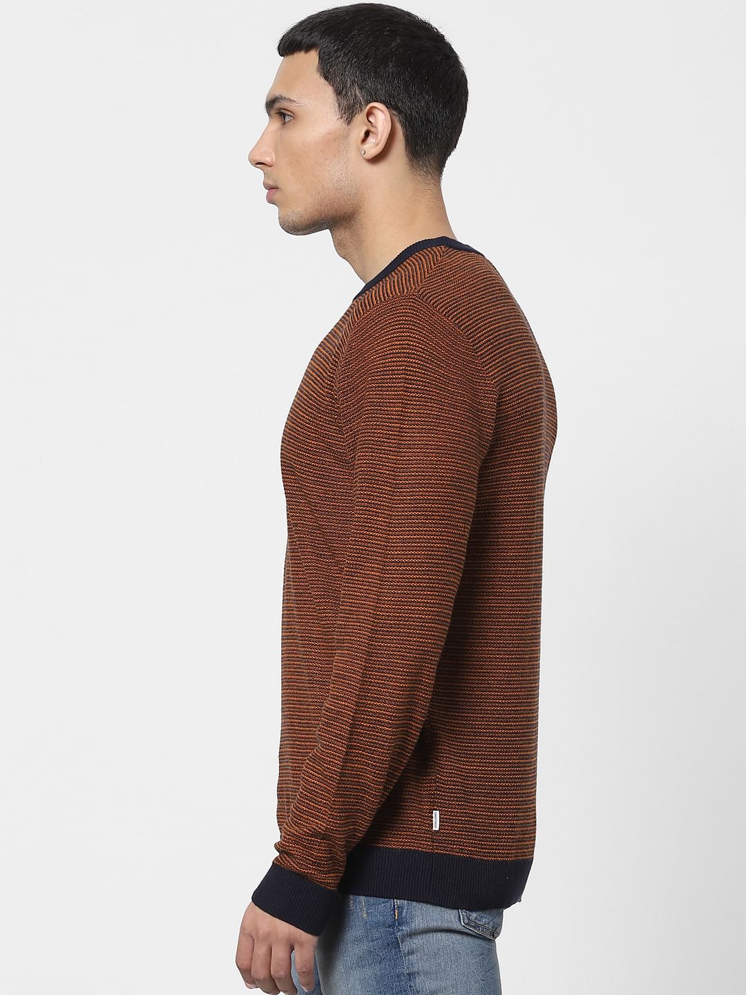 Orange Knit Pullover