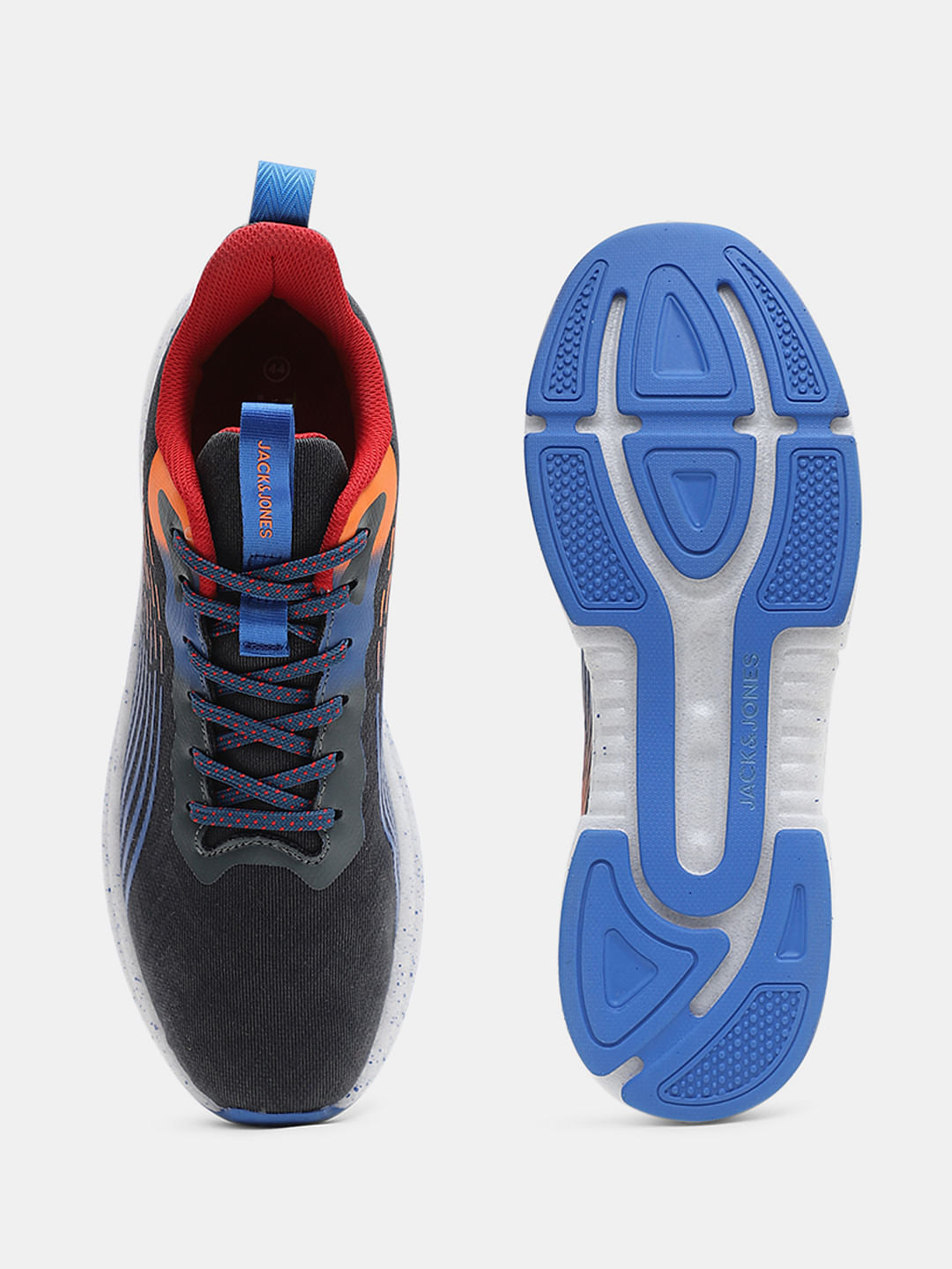 Black Lace-Up Mesh Sneakers