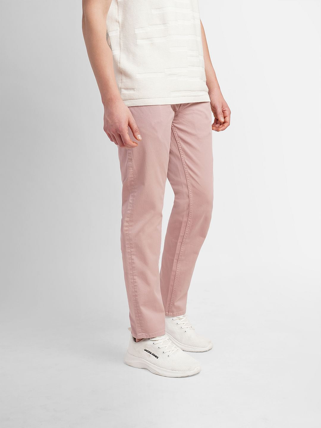 Light Pink Slim Fit Chinos