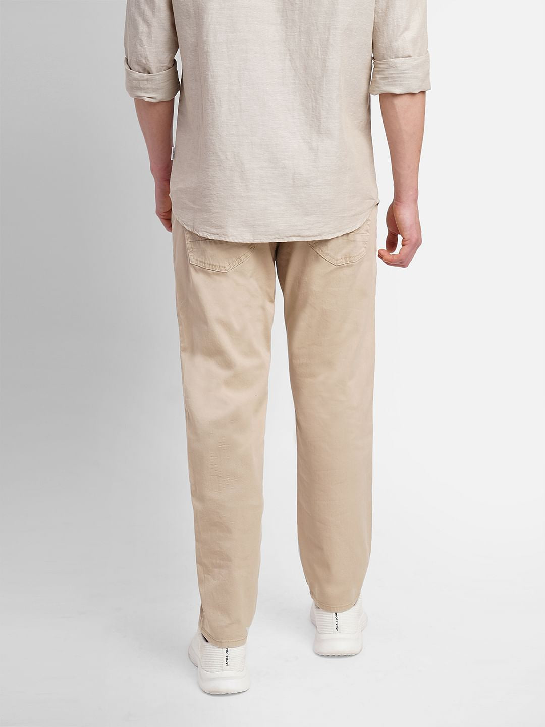 Beige Slim Fit Chinos