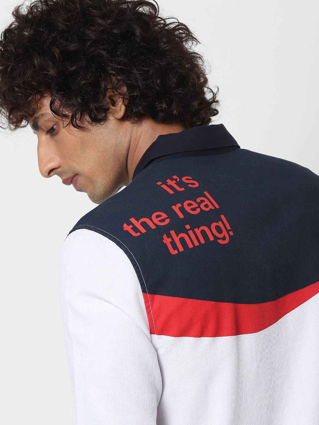 COCA COLA White Printed Full Sleeves Shirt