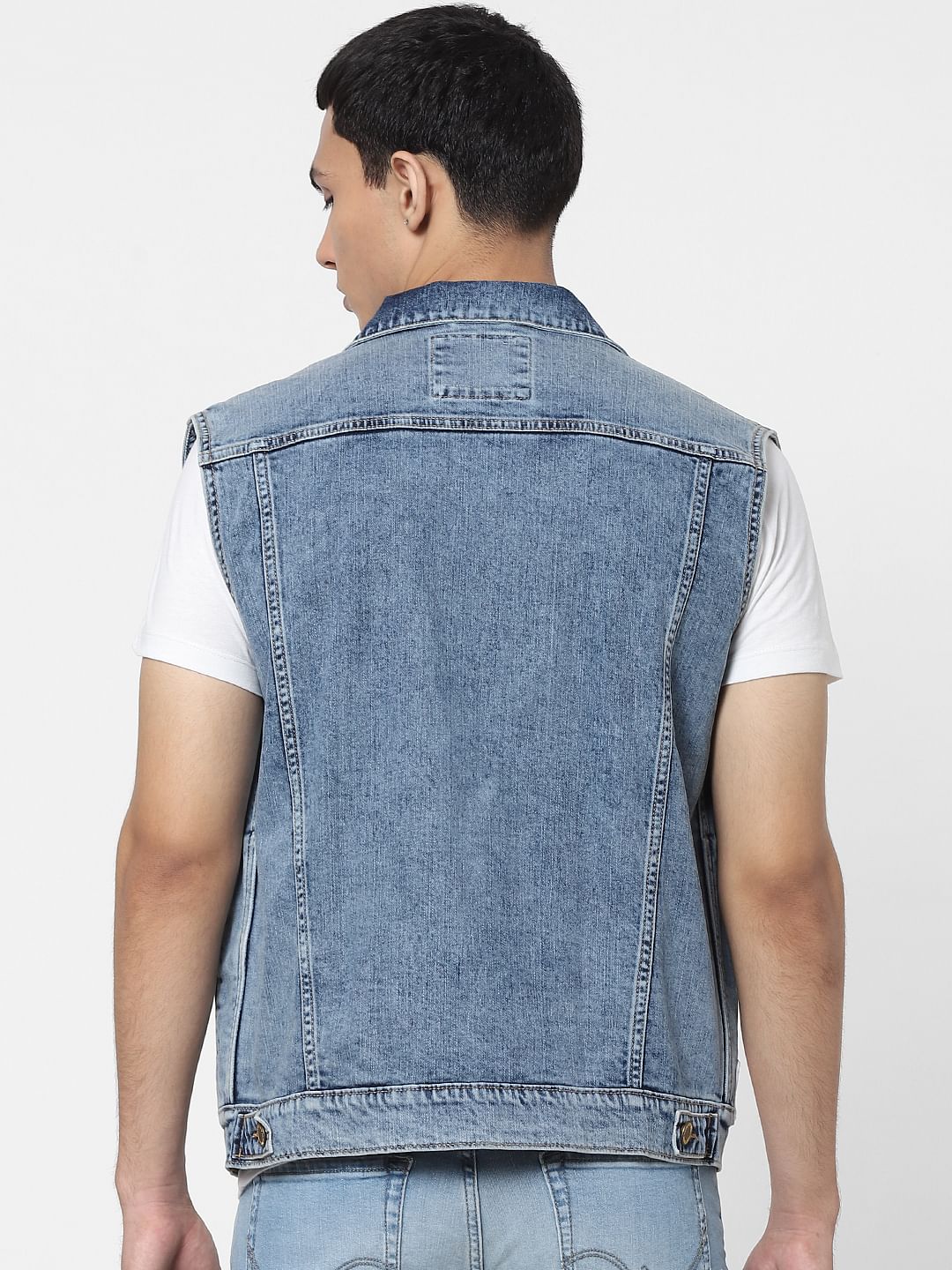 JACK&JONES | COCA COLA Blue Patch Print Denim Jacket