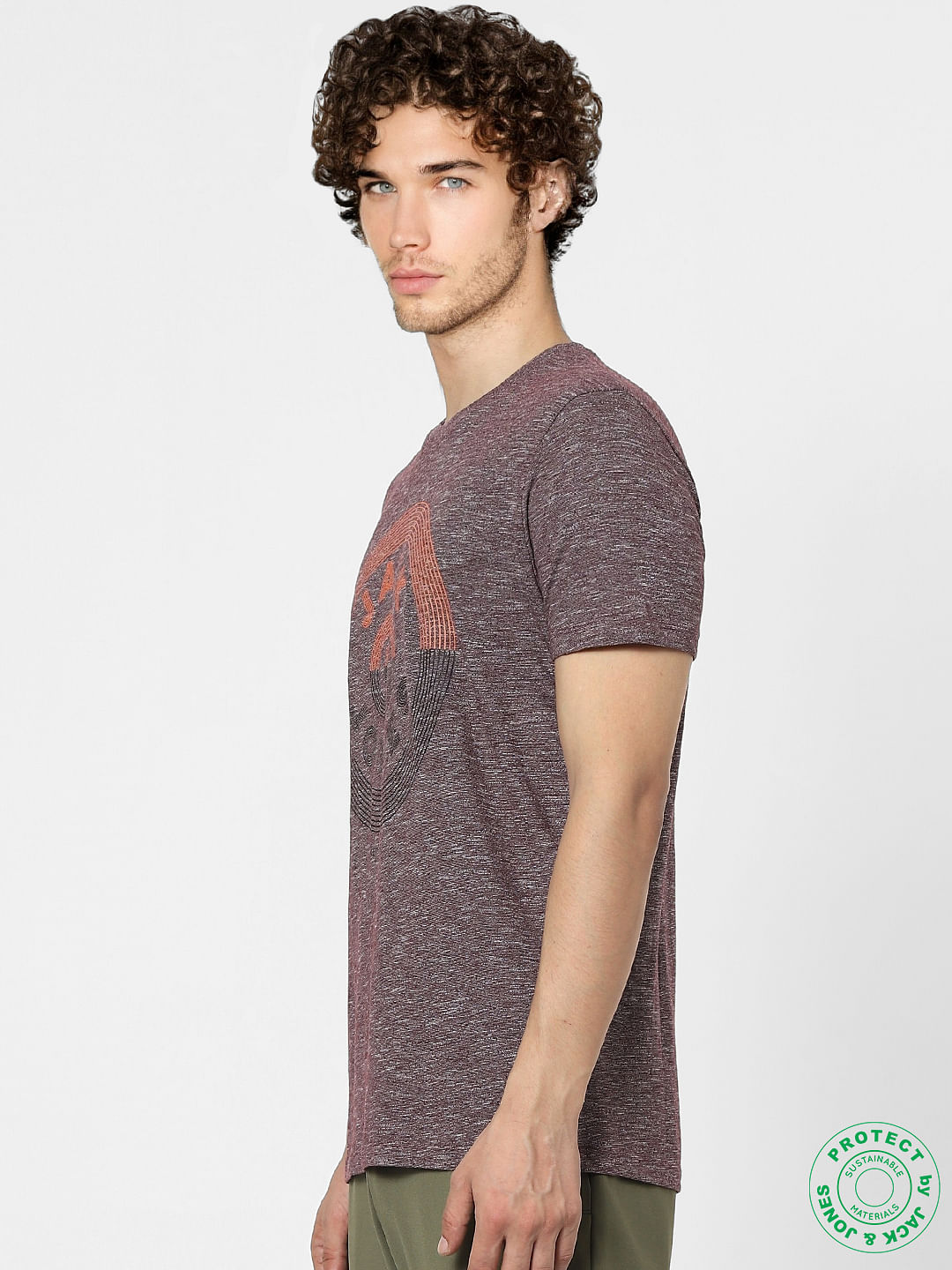 Red Graphic Print T-shirt