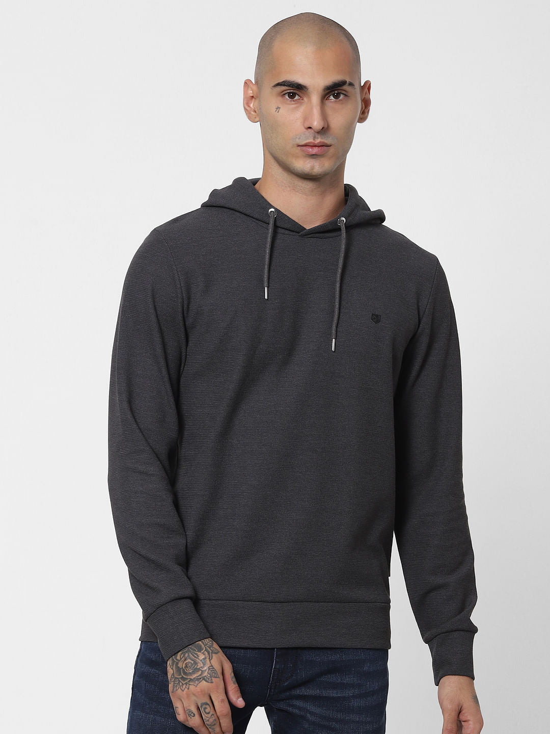 Grey Hooded Sweatshirt