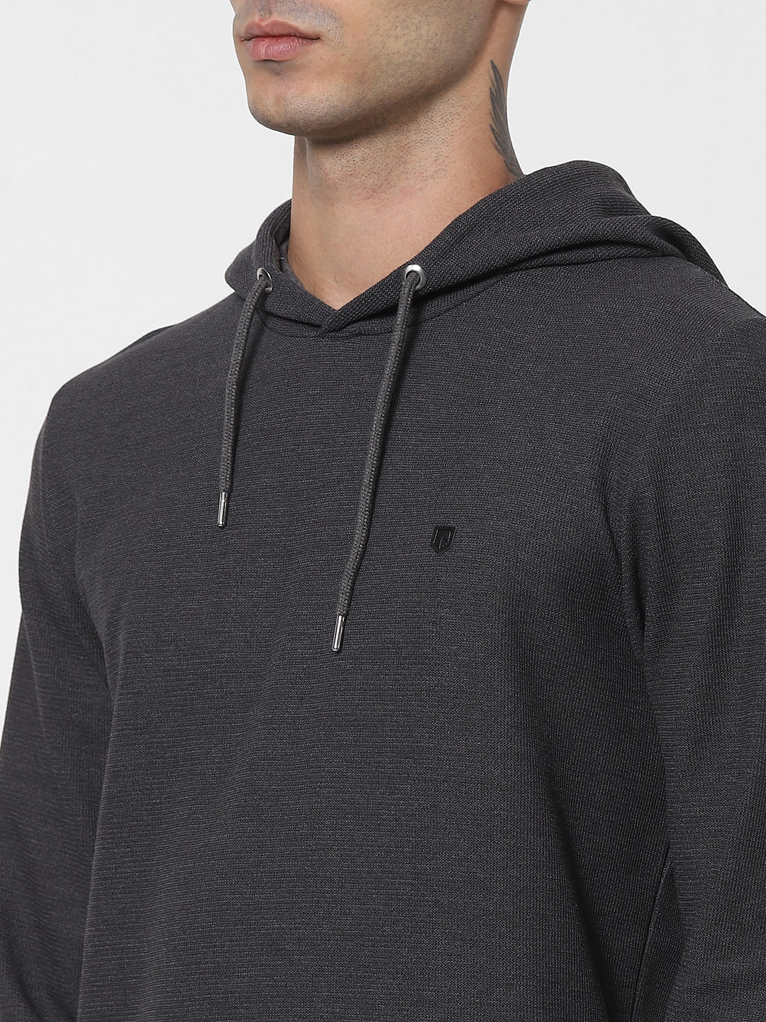 Grey Hooded Sweatshirt