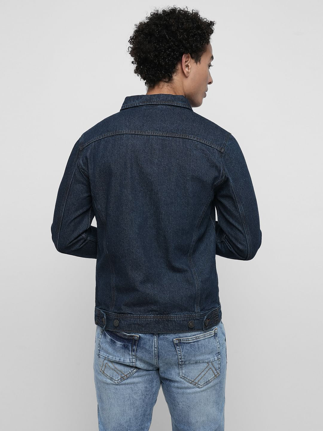 PRODUKT by JACK&JONES Dark Blue Cotton Denim Jacket