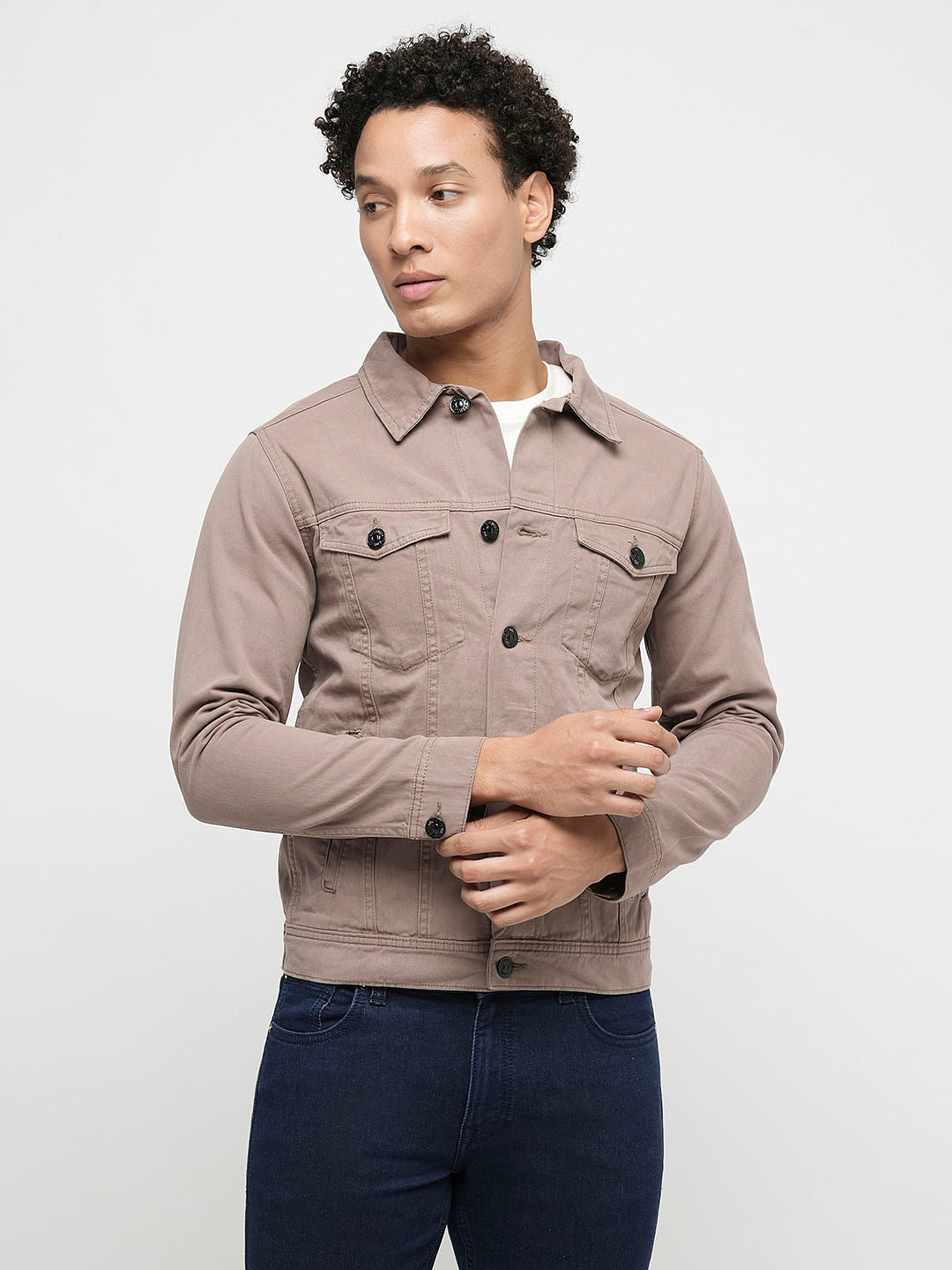 PRODUKT by JACK&JONES Grey Cotton Denim Jacket