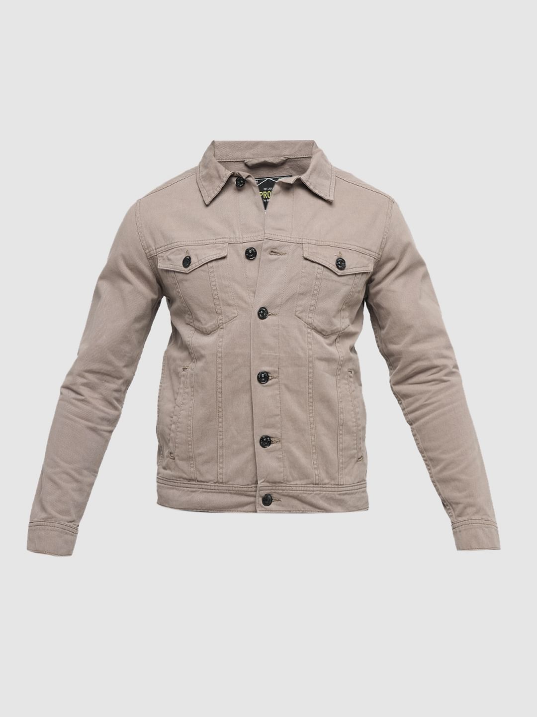 PRODUKT by JACK&JONES Grey Cotton Denim Jacket