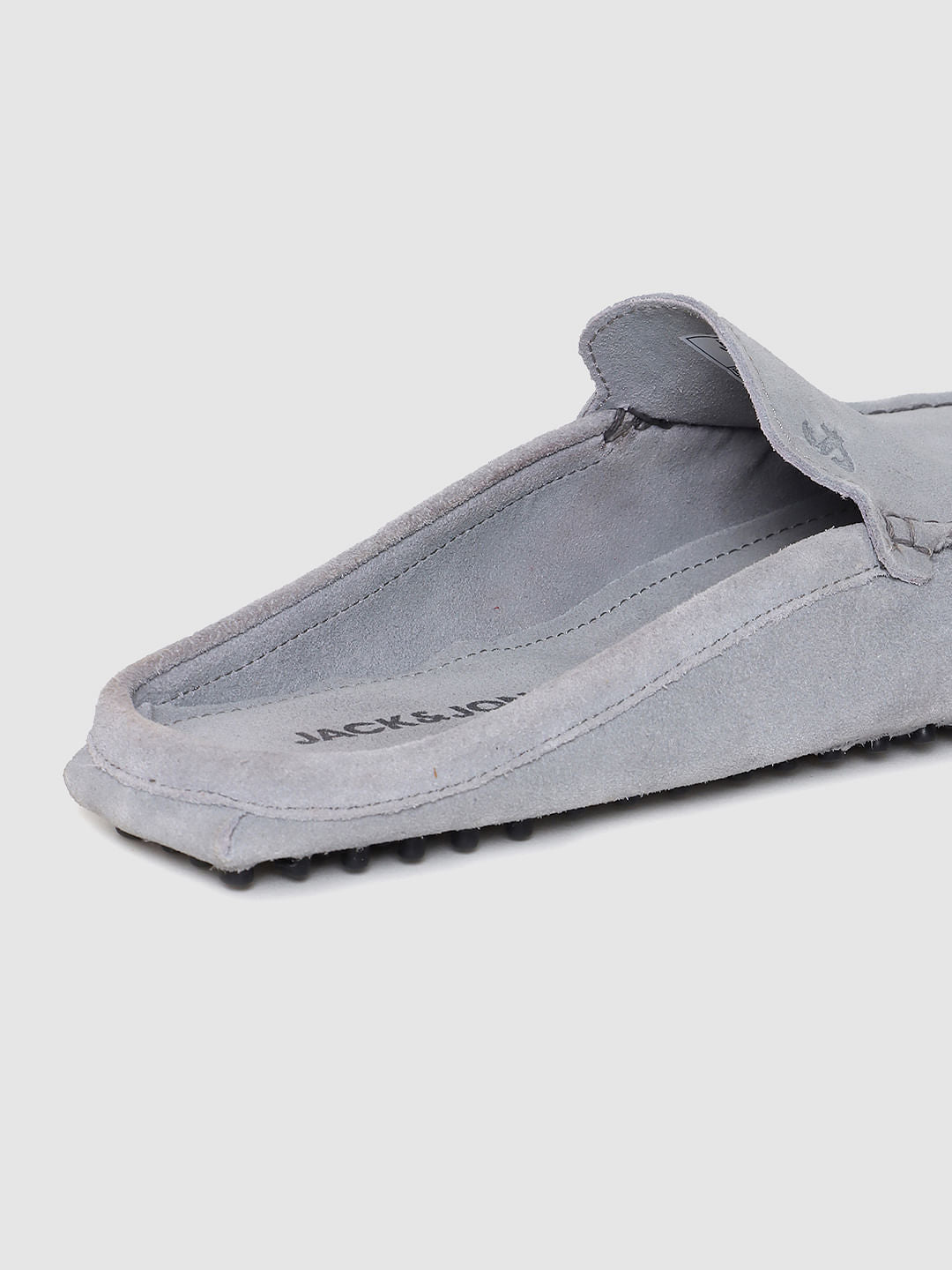 Grey Slip On Loafers