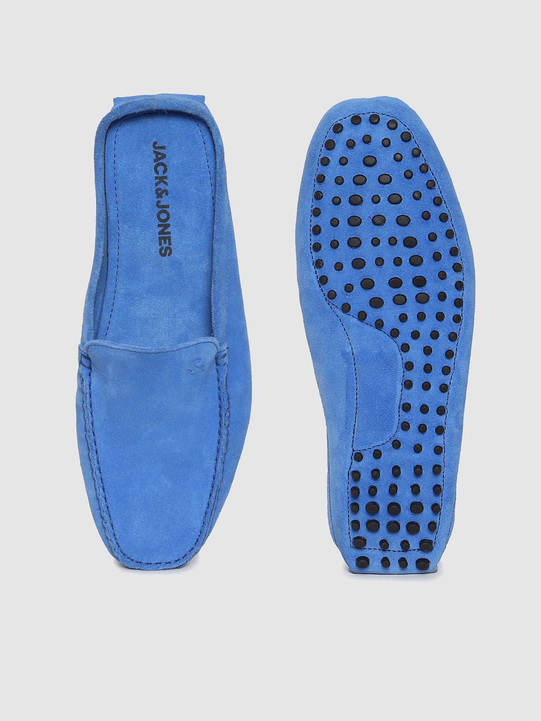 Blue Slip On Loafers